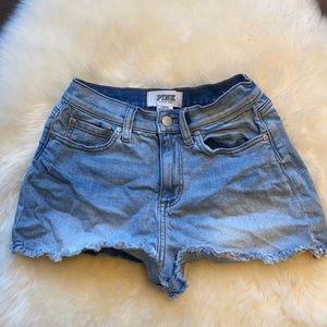 Pink Victoria’s Secret high waisted shorts size 2